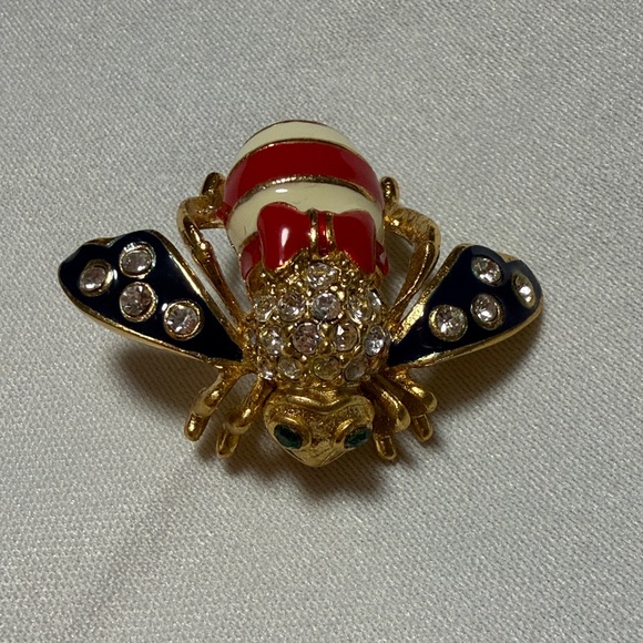 Joan Rivers Jewelry - Joan Rivers Gold and Red Bee Brooch